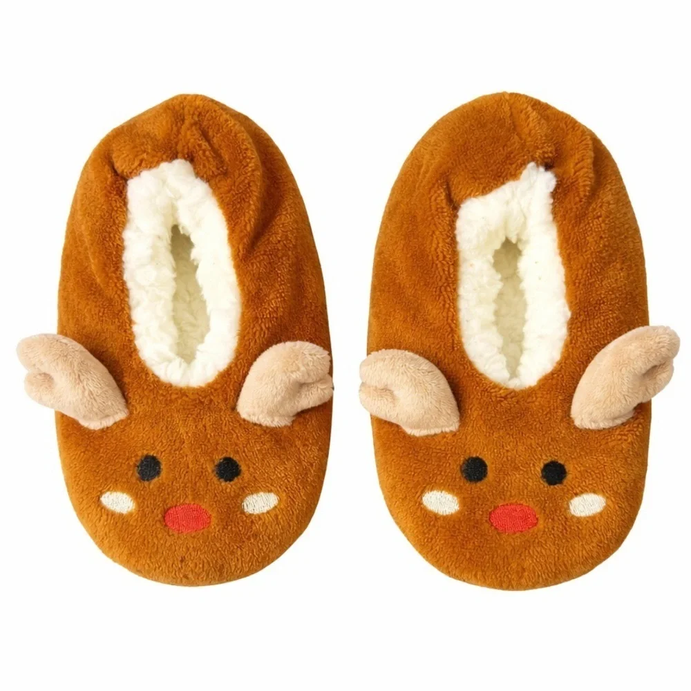 Plush Reindeer Slippers